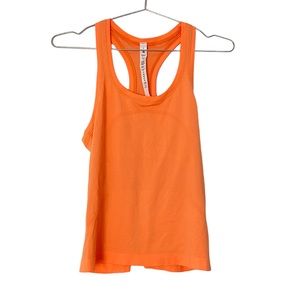 Lululemon Swiftly Tech Bright Orange Tank Top